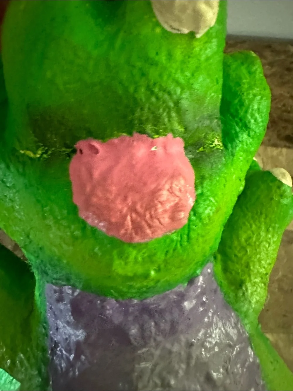 Green & Purple Plush Dragon Small Pet Toy